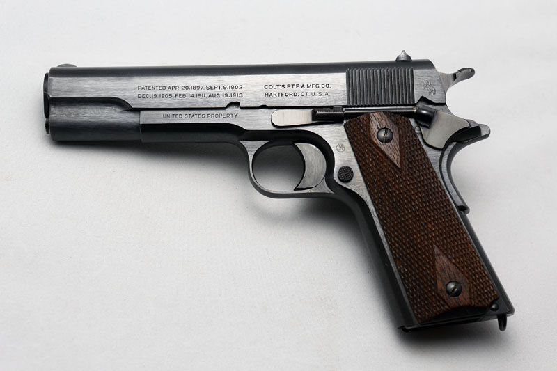 a very nice example of a 1918 brushed blue Colt - 1911Forum